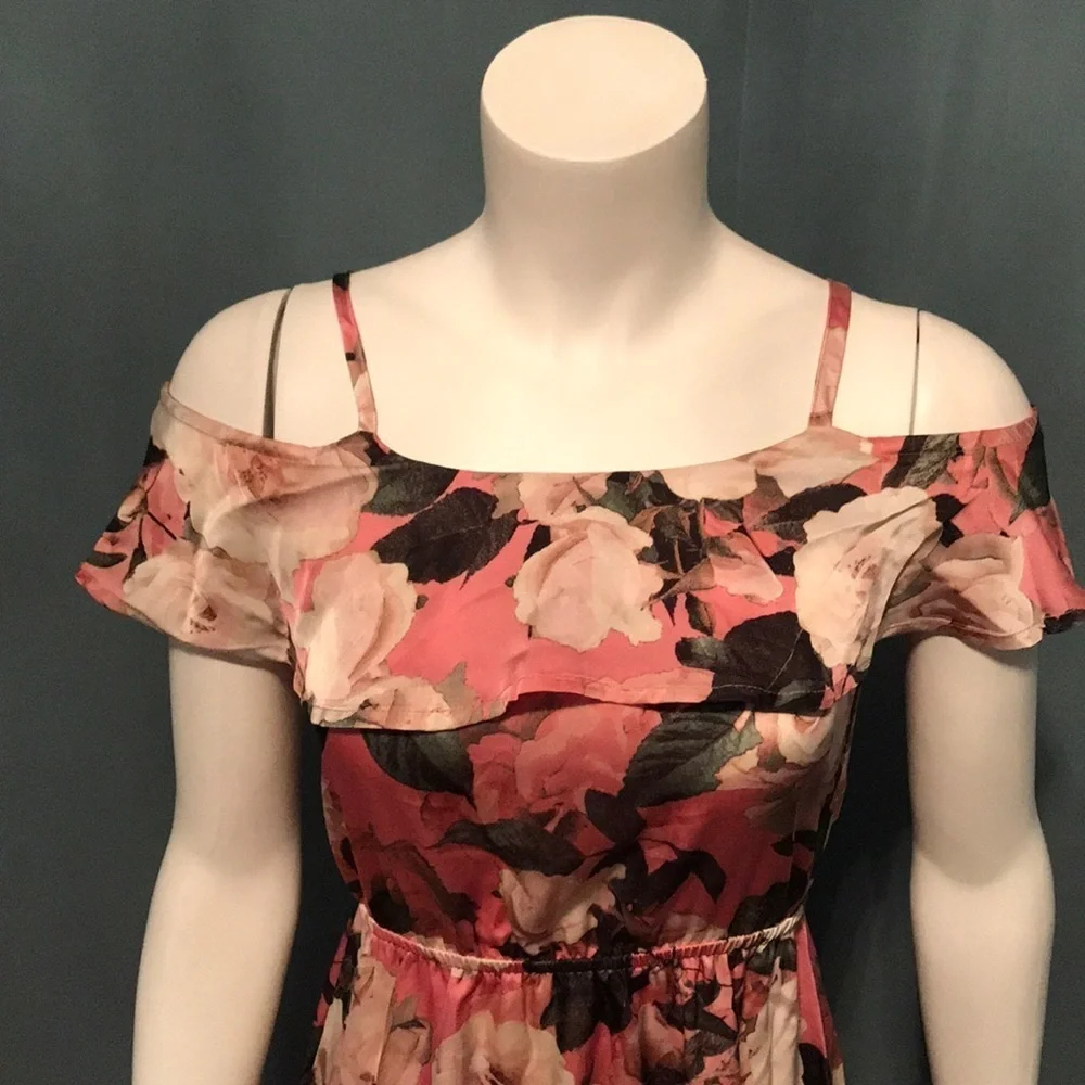 The Children’s Place Silky Pink Floral Dress NEW